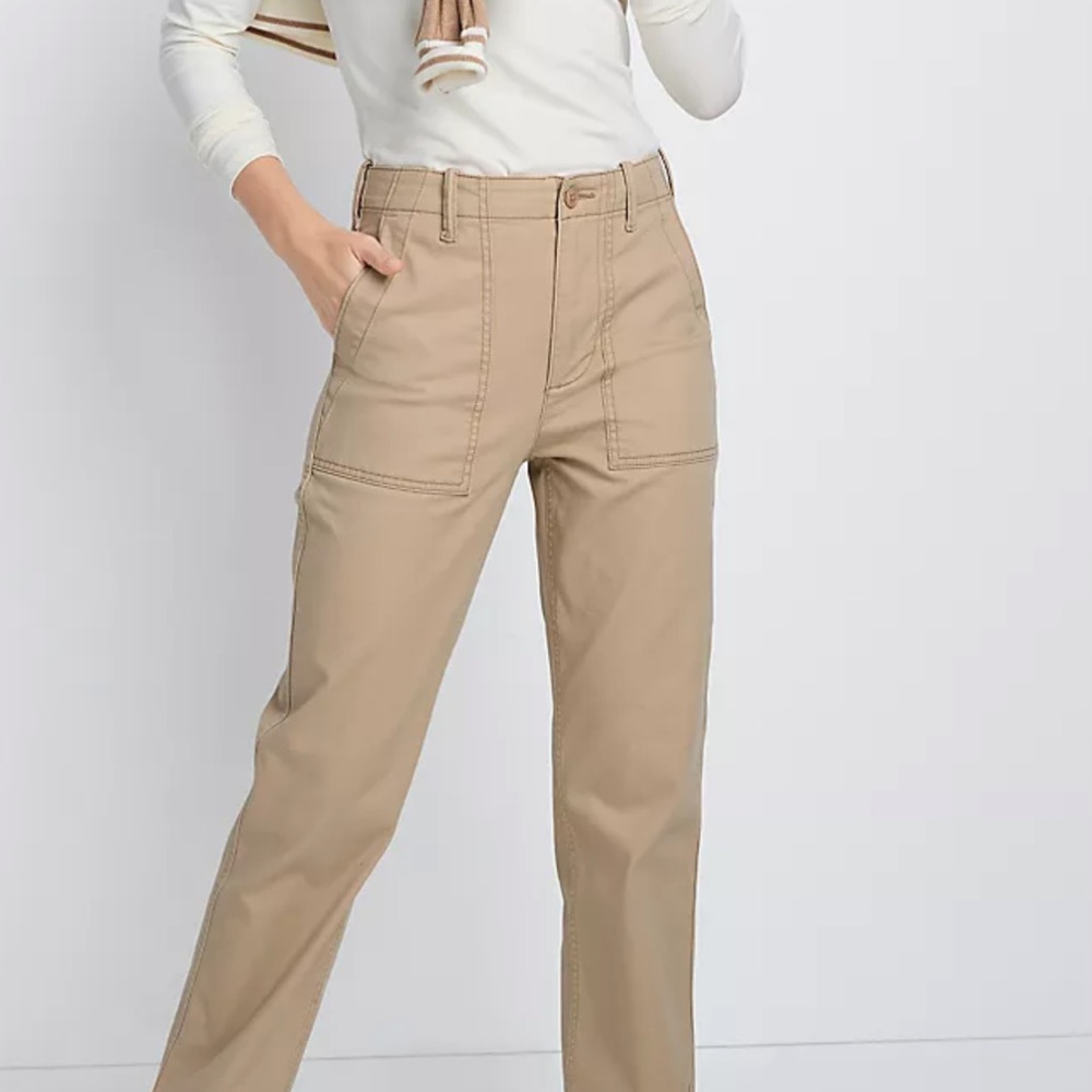 Lands' End women  Khaki Chinos 6p